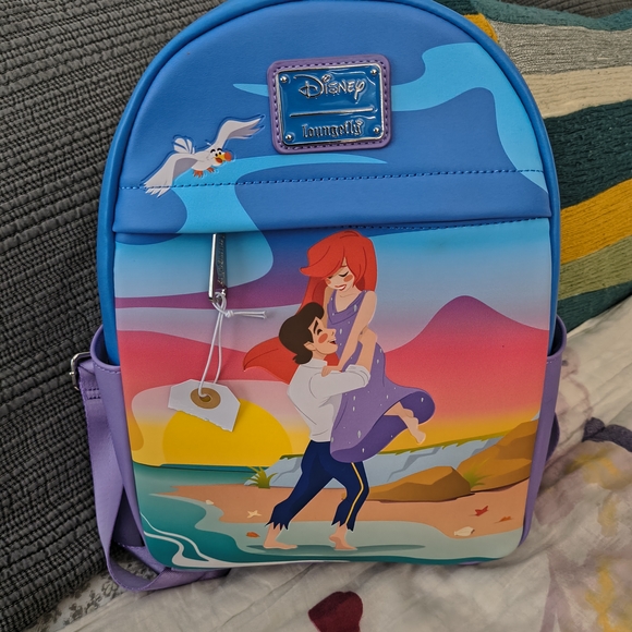 Loungefly Disney The Little Mermaid Finale Portrait Mini Backpack Brand New - Picture 1 of 9